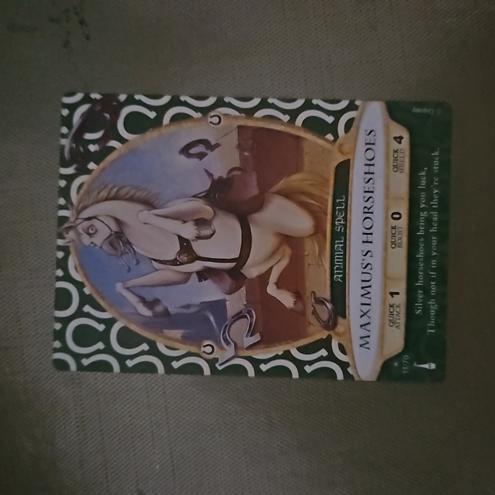 Maximus's Horseshoes Sorcerer's of The Magic Kingdom Card